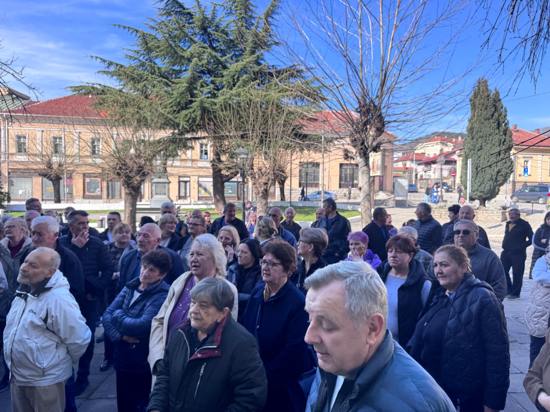 Радници на протесту у Врању