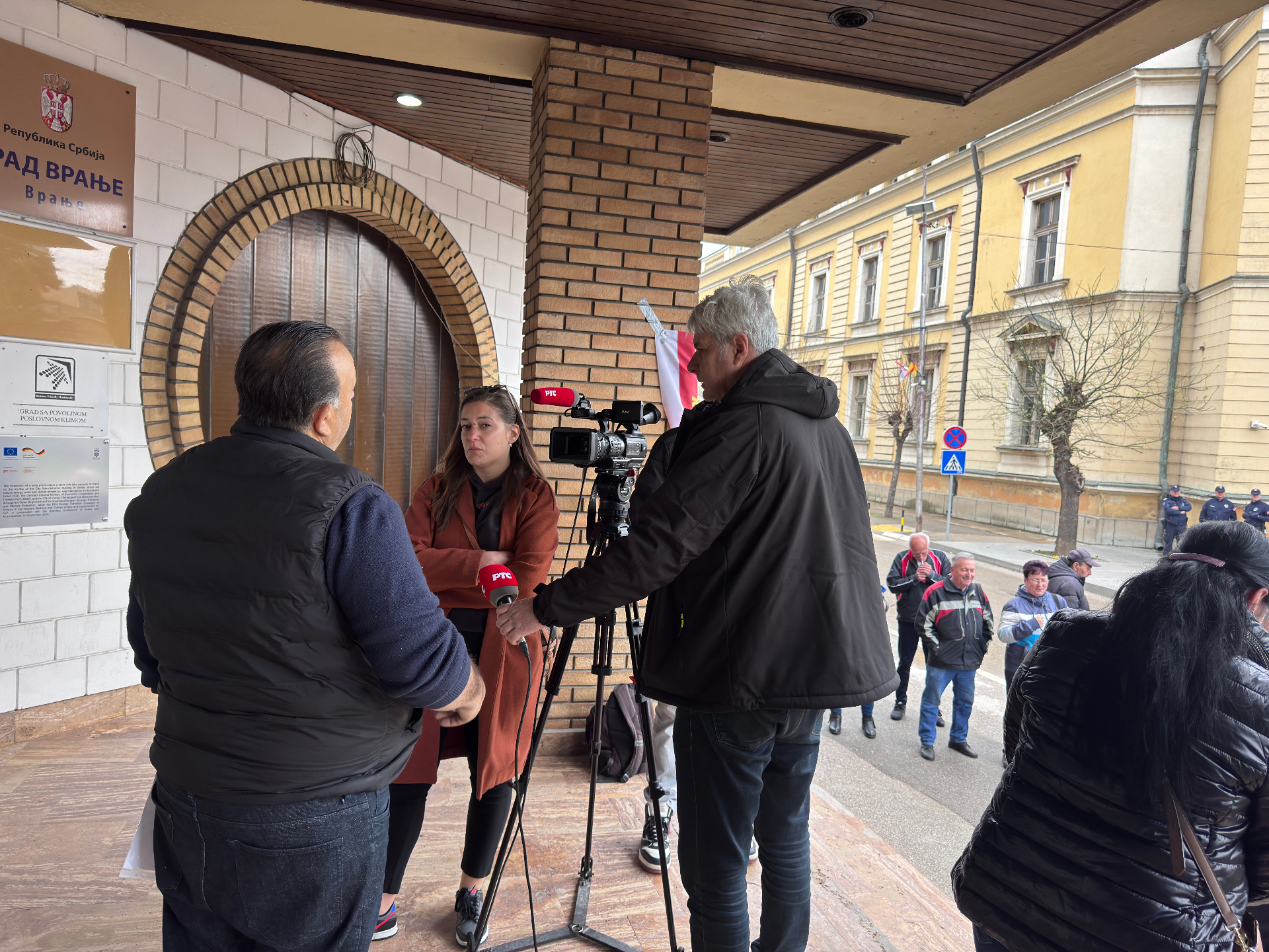 Изјава за медије испред Града Врања