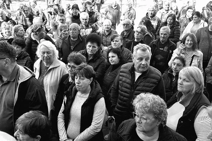 Protest of Koštana factory workers in Vranje held on March 10, 2026.